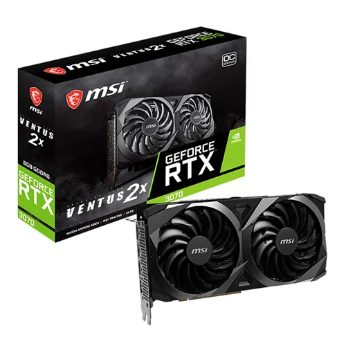 کارت گرافیک  MSI GeForce RTX 3070 VENTUS 2X OC(دست دوم)