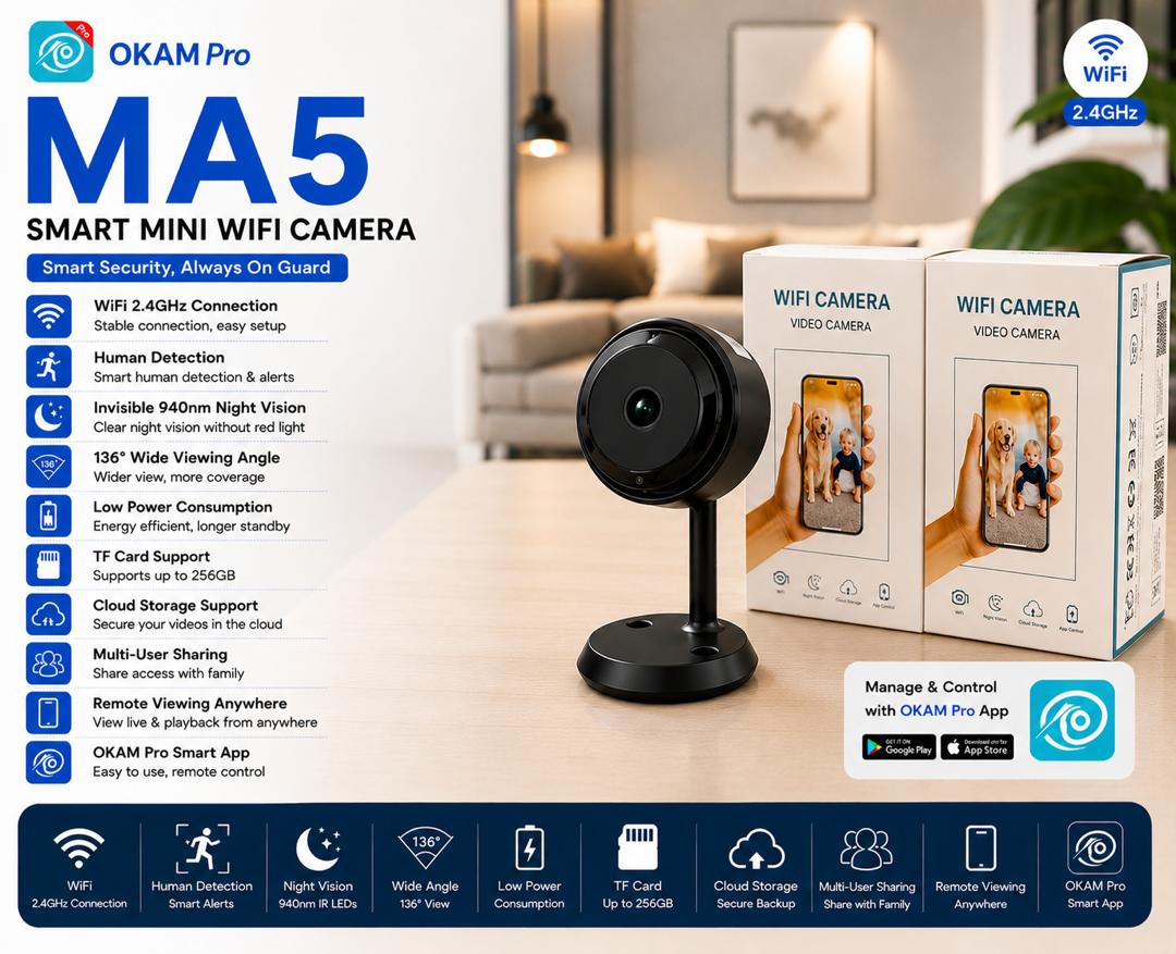 دوربین تک لنز  MA5 wifi