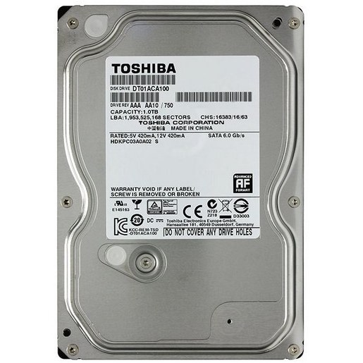هارد دیسک اینترنال توشیبا 1TB مدل DT01ACA100 (سلامت 100)