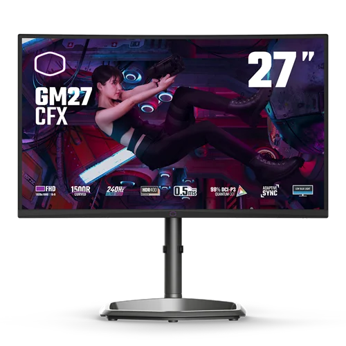 مانیتور 27 اینچی منحنی گیمینگ کولر مستر مدل Cooler Master GM27-CFX