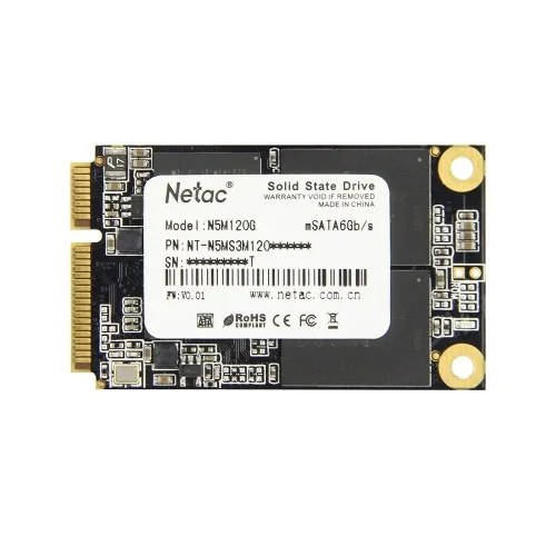 حافظه SSD اینترنال نتاک 120گیگ Netac SSD 120GB mSATA SATAIII N5M