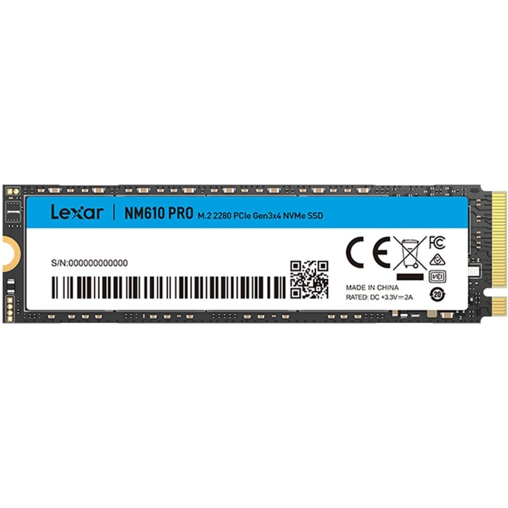 حافظه SSD اینترنال لکسار 500 گیگابایت 500GB مدل 2280 Lexar NM610 pro M.2