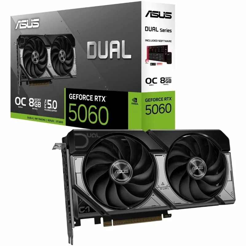 کارت گرافیک ایسوس مدل  ASUS DUAL GeForce RTX 5060 8GB OC