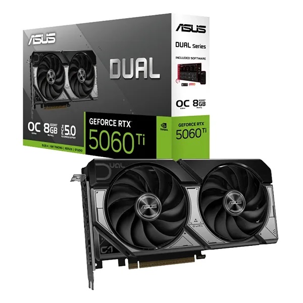 کارت گرافیک ایسوس مدل  ASUS DUAL GeForce RTX 5060ti 8GB OC