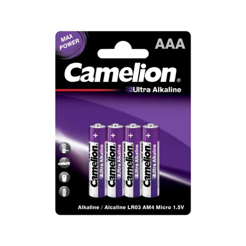 باطری قلمی Alkaline آلکالاین اولترا کملیون Camelion بسته 4عددی مدل Ultra