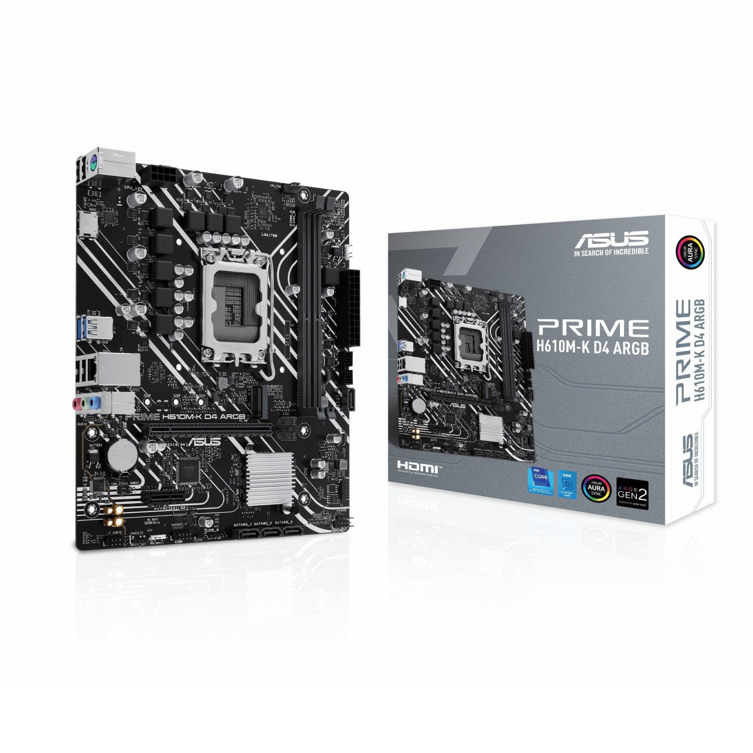 مادربرد ایسوس مدل ASUS PRIME H610M-K D4 ARGB