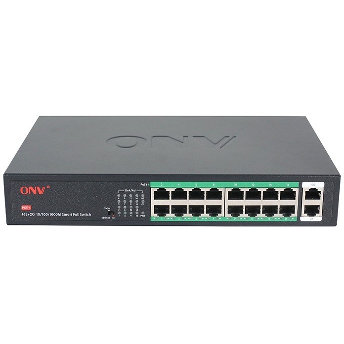 سوئیچ 16 پورت poe مدل ONV H1016 PLS