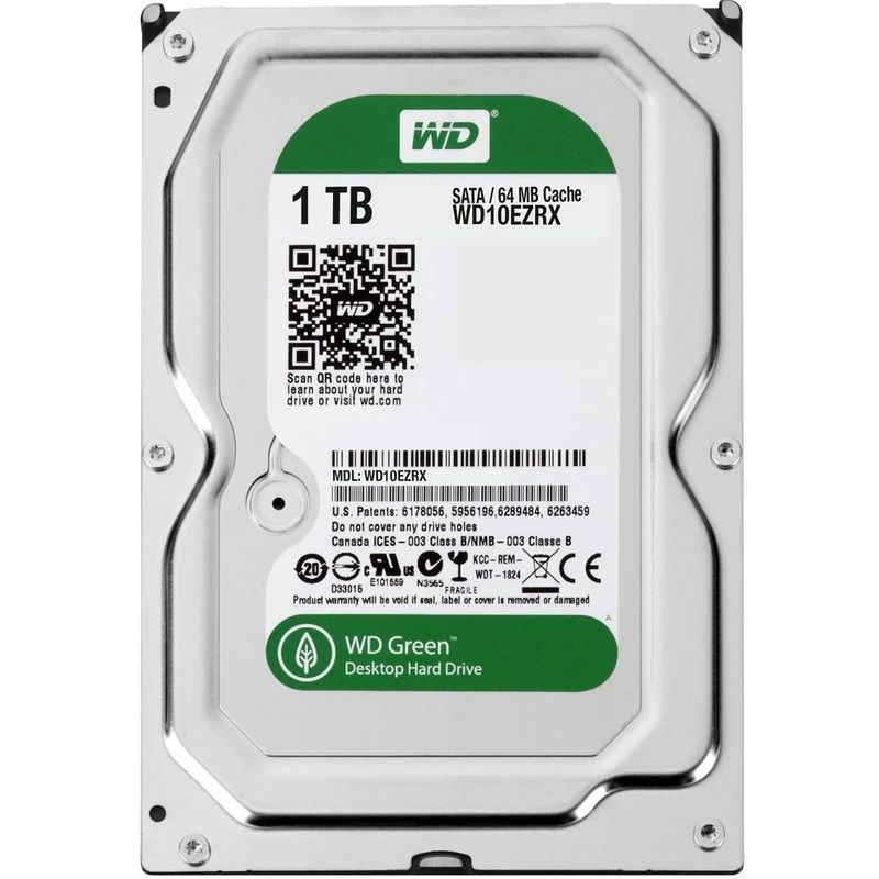 هارد دیسک اینترنال وسترن دیجیتال 1TB مدل WD Green WD10WRZX (سلامت 100)