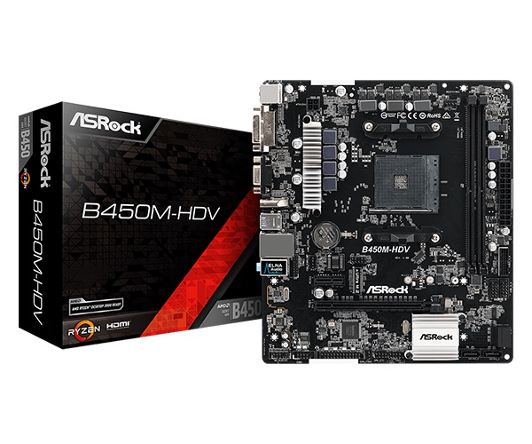 مادربرد ازراک ASRock B450M-HDV DDR4