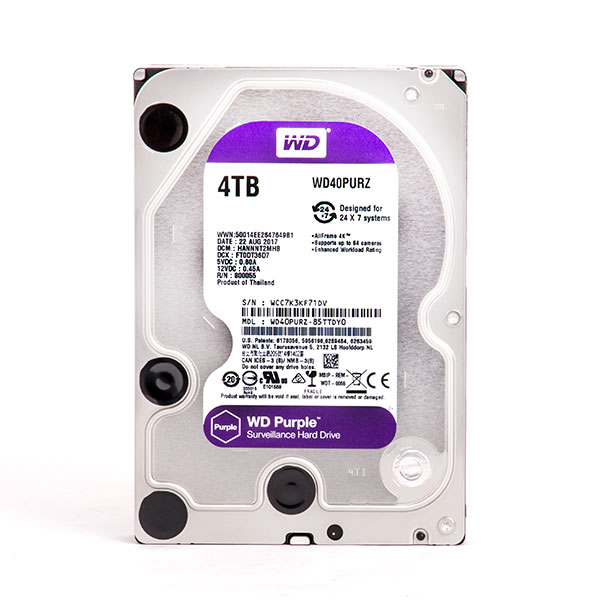 هارد دیسک اینترنال WD وسترن دیجیتال مدل Purple 4TBظرفیت 4 ترابایت
