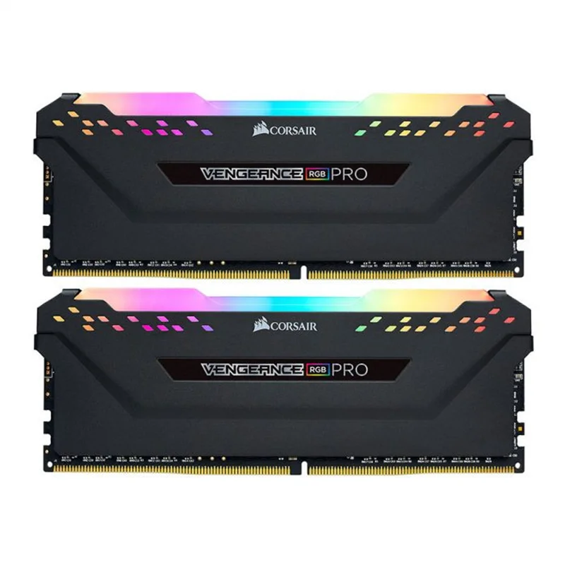 رم دسکتاپ کورسیر دو کاناله RAM 16G DDR4 3200 CORSAIR VENGEANCE RGB PRO CL16